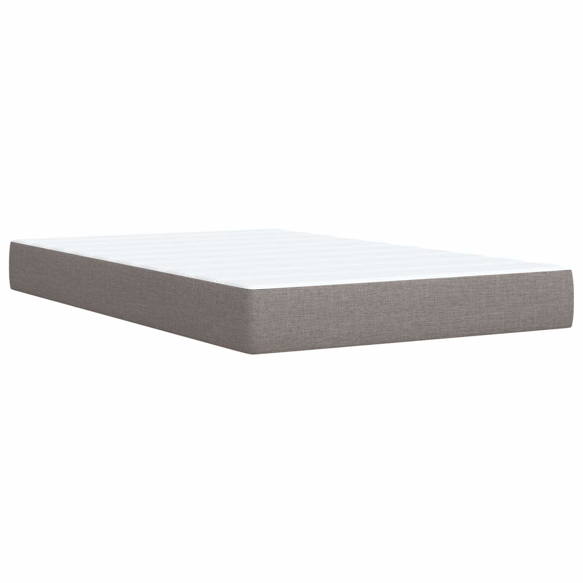 vidaXL Łóżko z box spring LED z materacem Ciemnoszary 120 x 190 cm