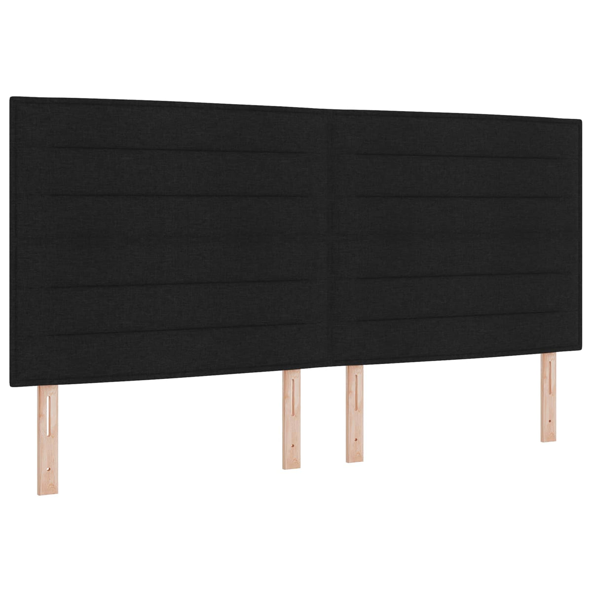 vidaXL Łóżko z box spring LED z materacem Czarny 200 x 200 cm tkanina