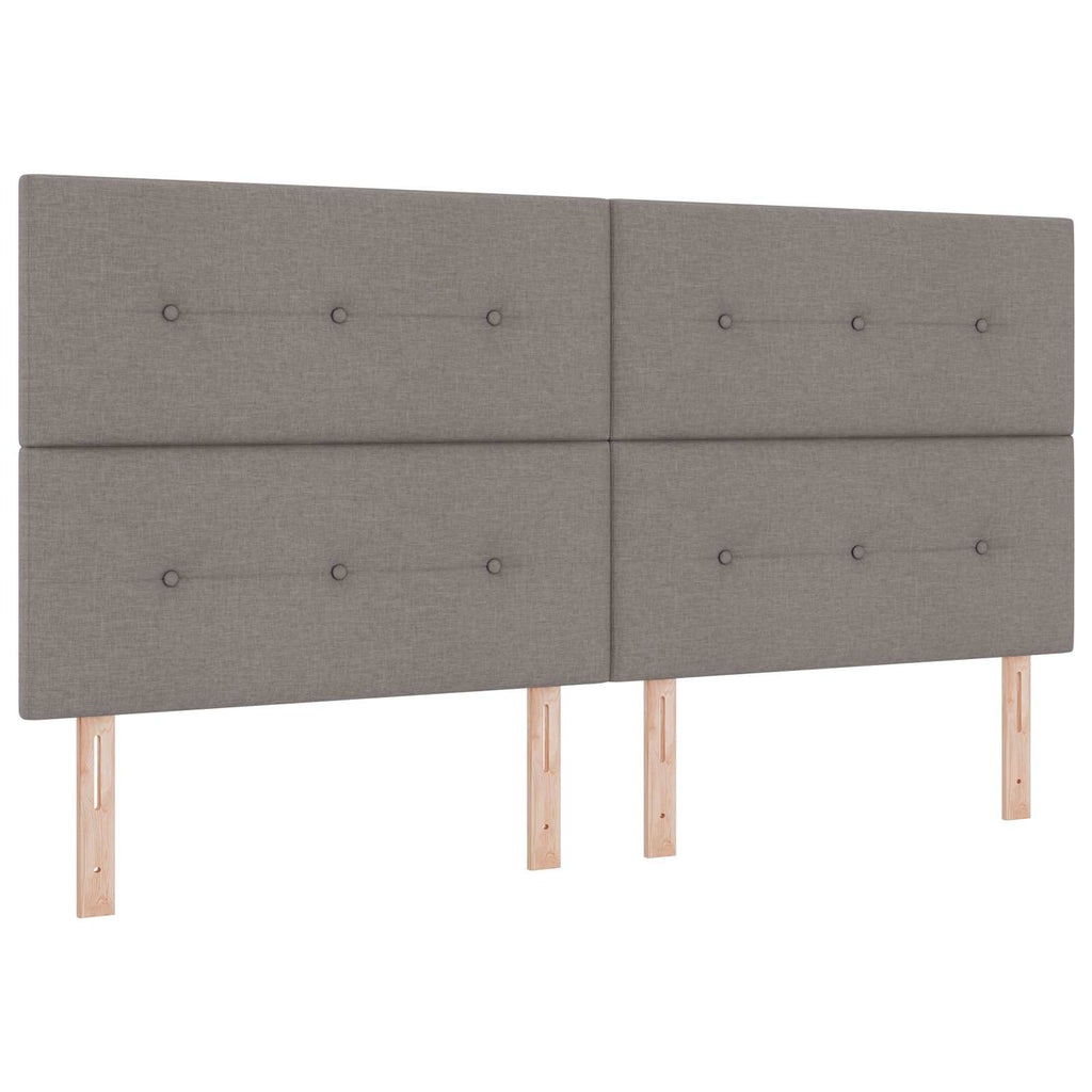 vidaXL Łóżko z box spring LED z materacem Ciemnoszary 200 x 200 cm
