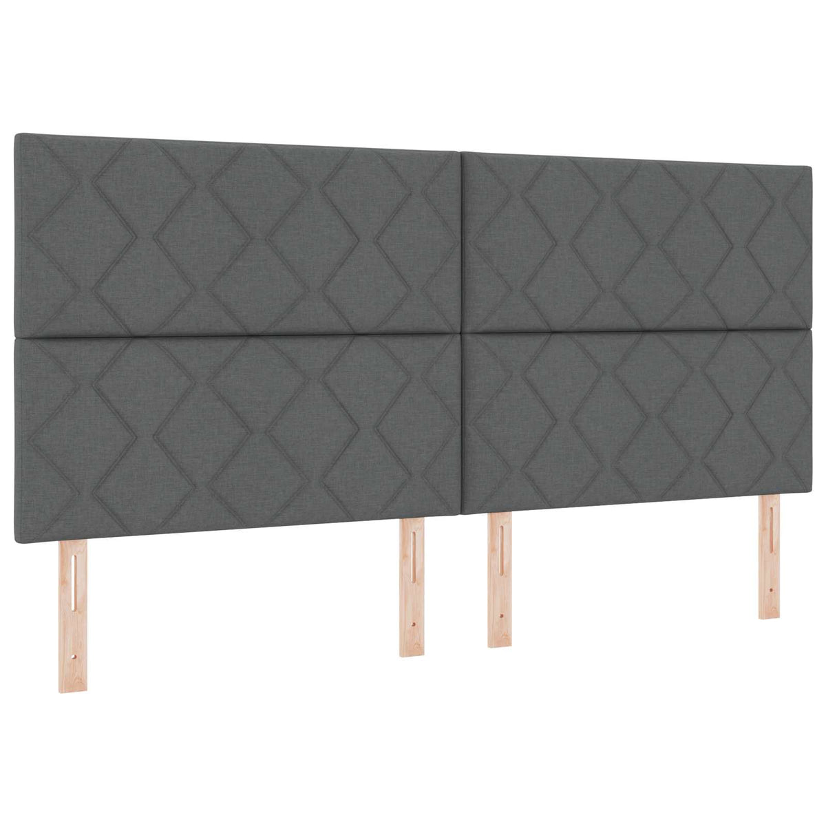 vidaXL Łóżko z box spring LED z materacem ciemnoszary 200 x 200 cm