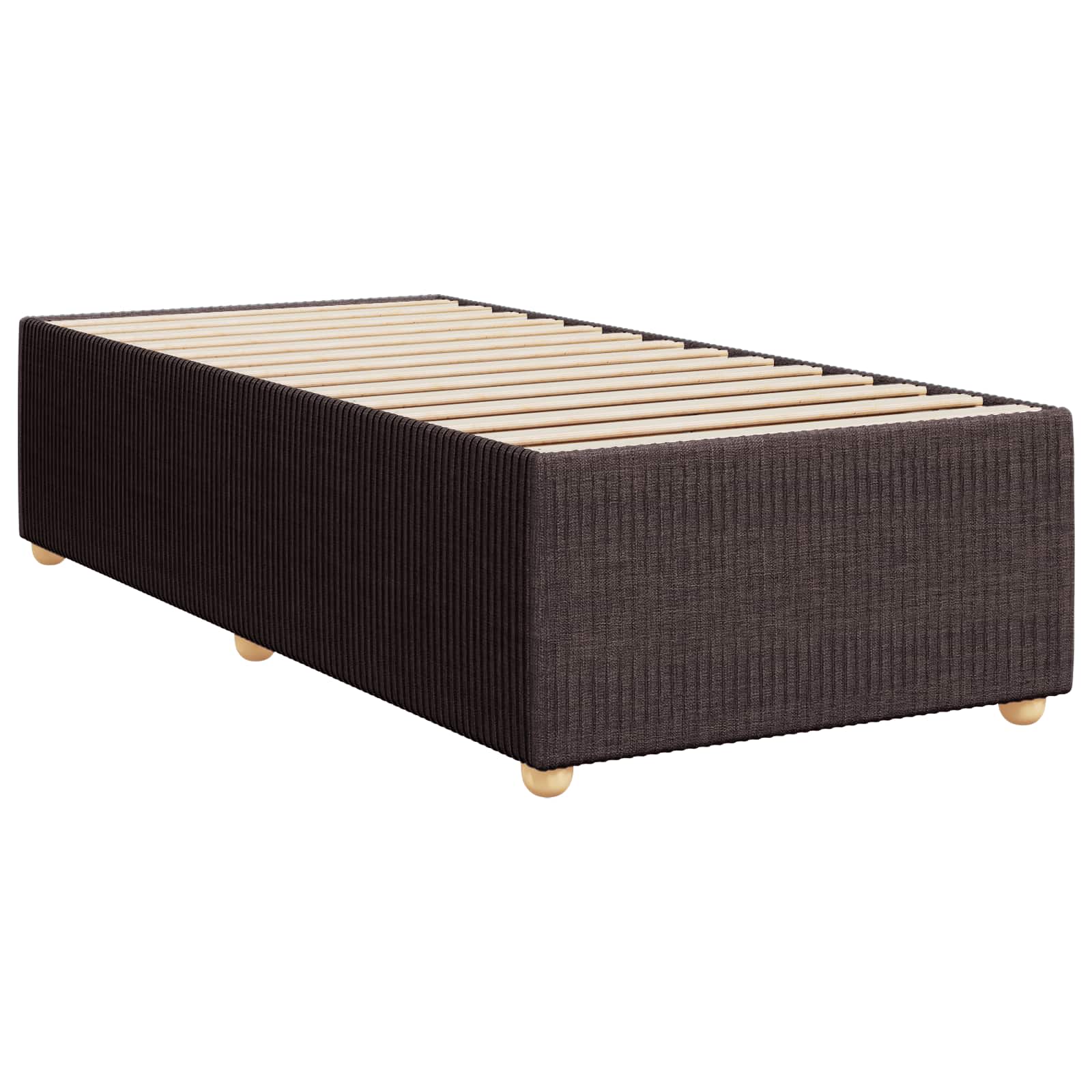 vidaXL Łóżko z box spring LED z materacem Ciemny brąz 80 x 200 cm