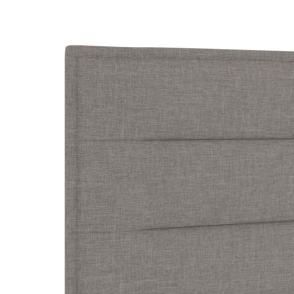 vidaXL Łóżko z box spring LED z materacem Ciemnoszary 90 x 190 cm