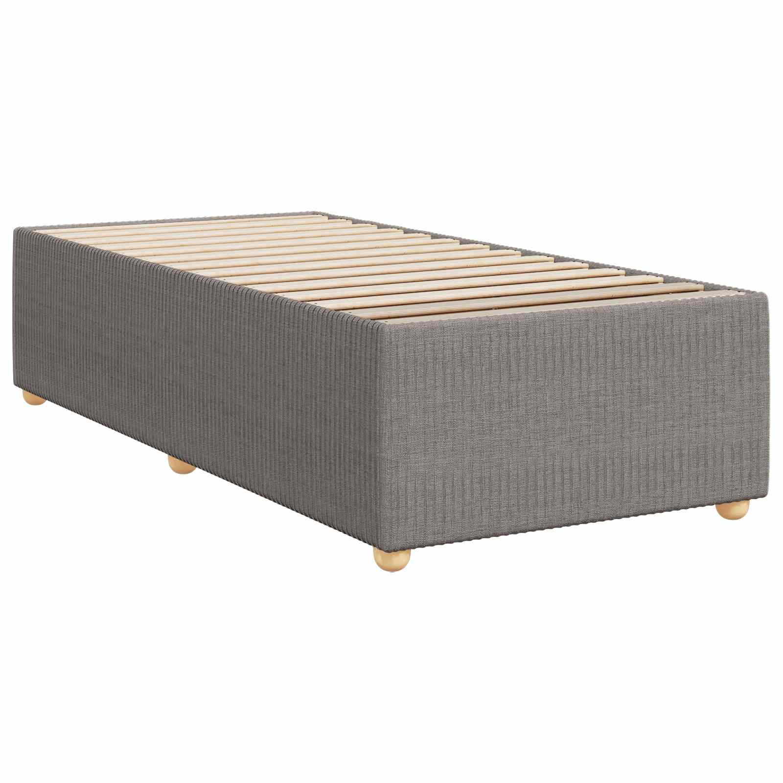 vidaXL Łóżko z box spring LED z materacem Ciemnoszary 90 x 190 cm