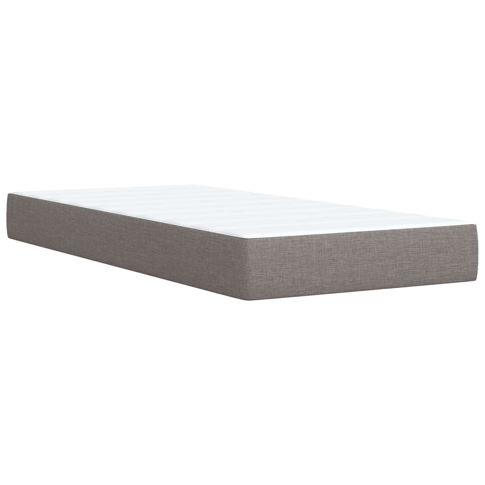 vidaXL Łóżko z box spring LED z materacem Ciemnoszary 90 x 190 cm
