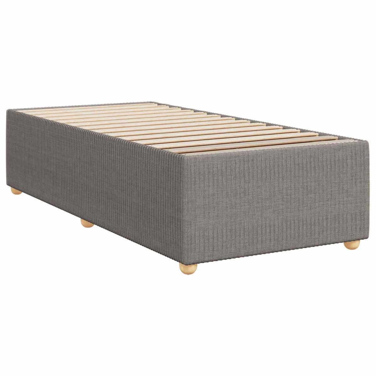 vidaXL Łóżko z box spring LED z materacem Ciemnoszary 100 x 200 cm