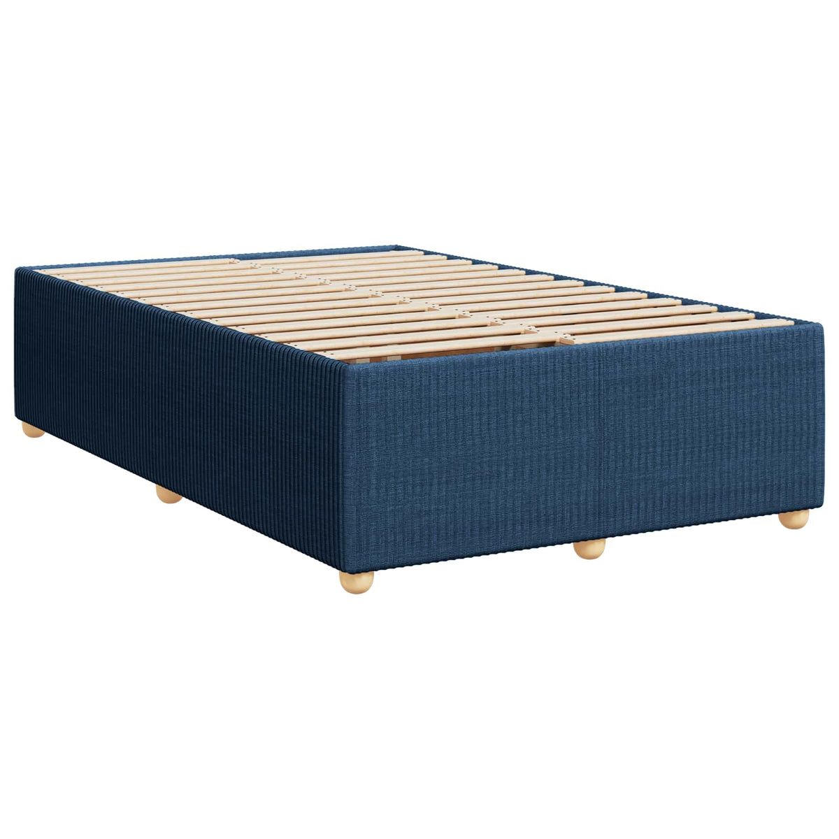 vidaXL Łóżko z box spring LED z materacem niebieski 120 x 190 cm