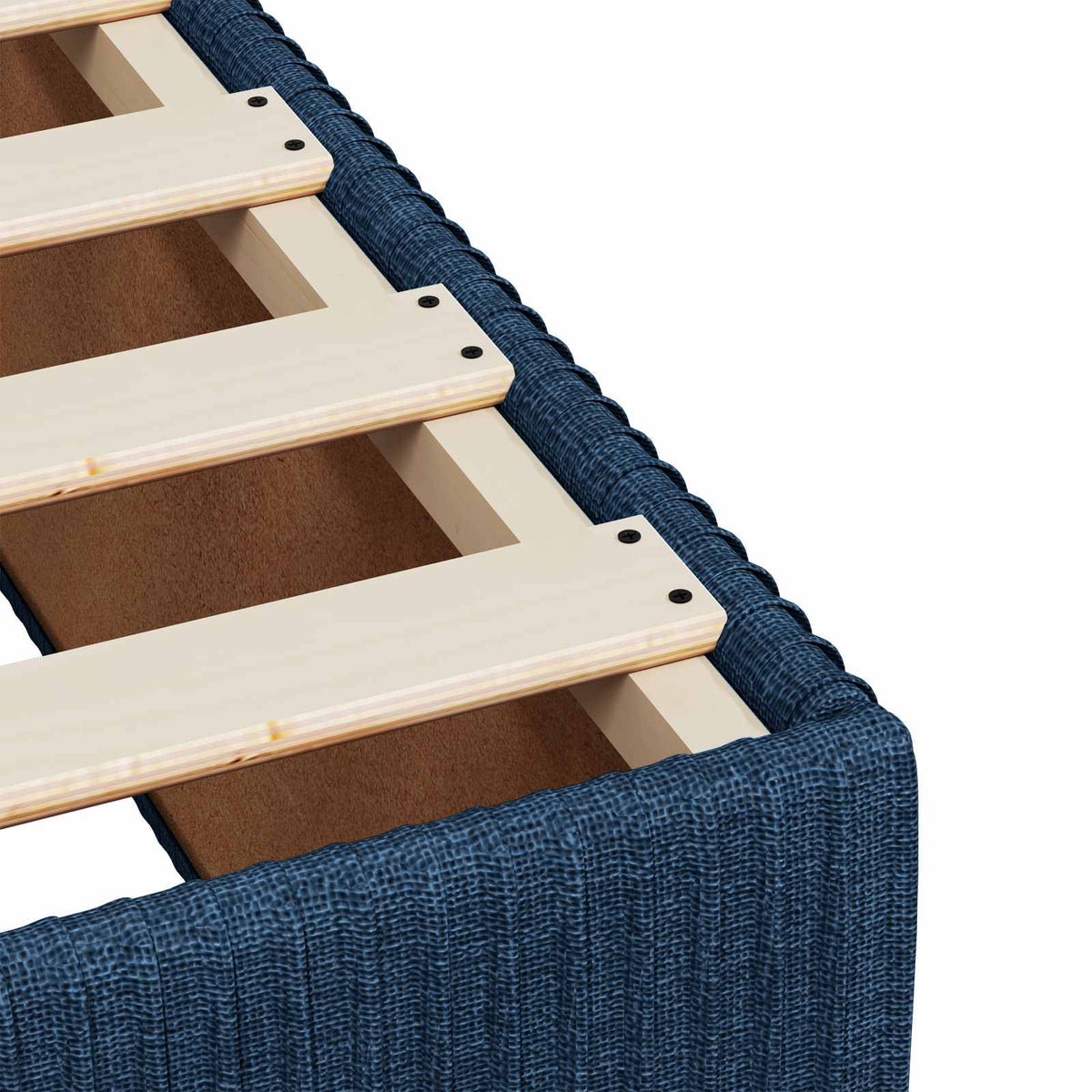 vidaXL Łóżko z box spring LED z materacem niebieski 180 x 200 cm