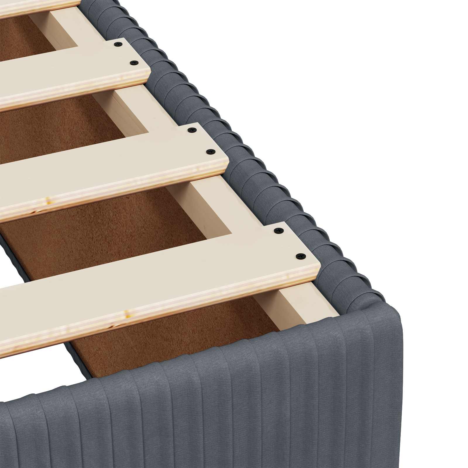 vidaXL Łóżko z box spring LED z materacem ciemnoszary 90 x 190 cm
