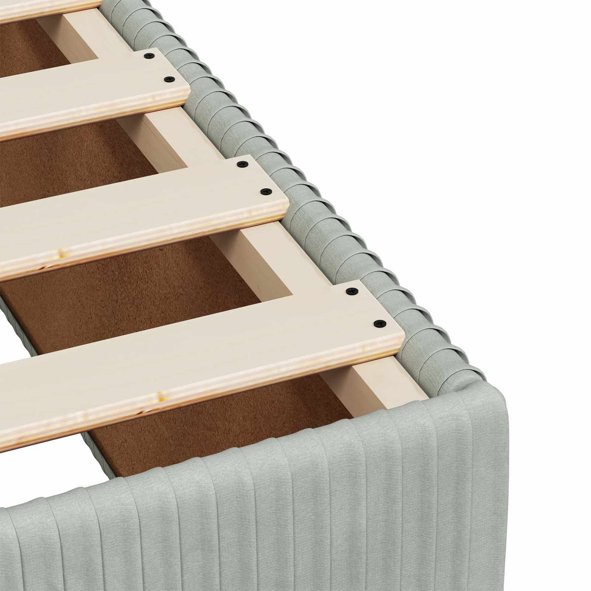 vidaXL Łóżko z box spring LED z materacem jasnoszary 160 x 200 cm