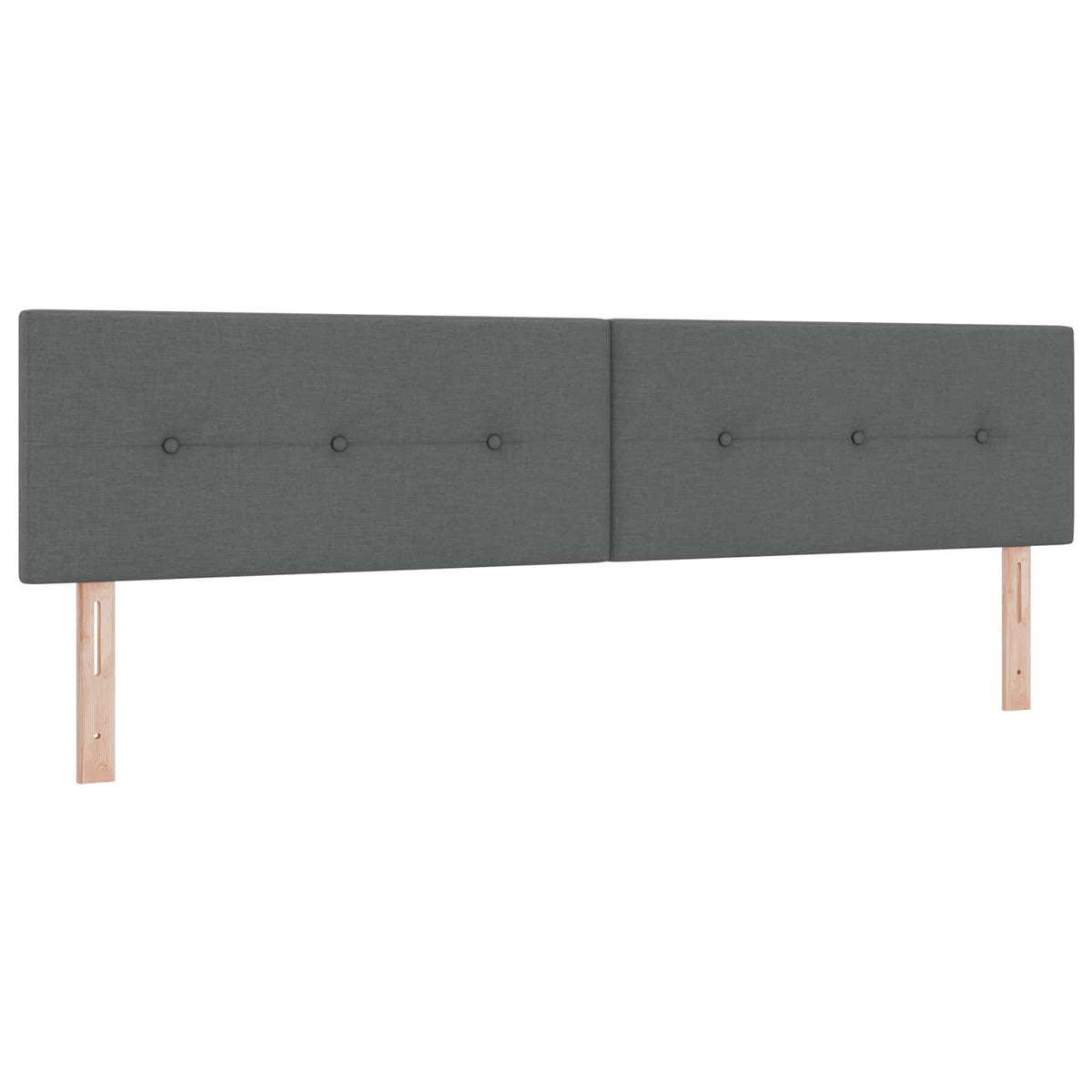 vidaXL Łóżko ottoman z materacem ciemnoszary 200 x 200 cm tkanina