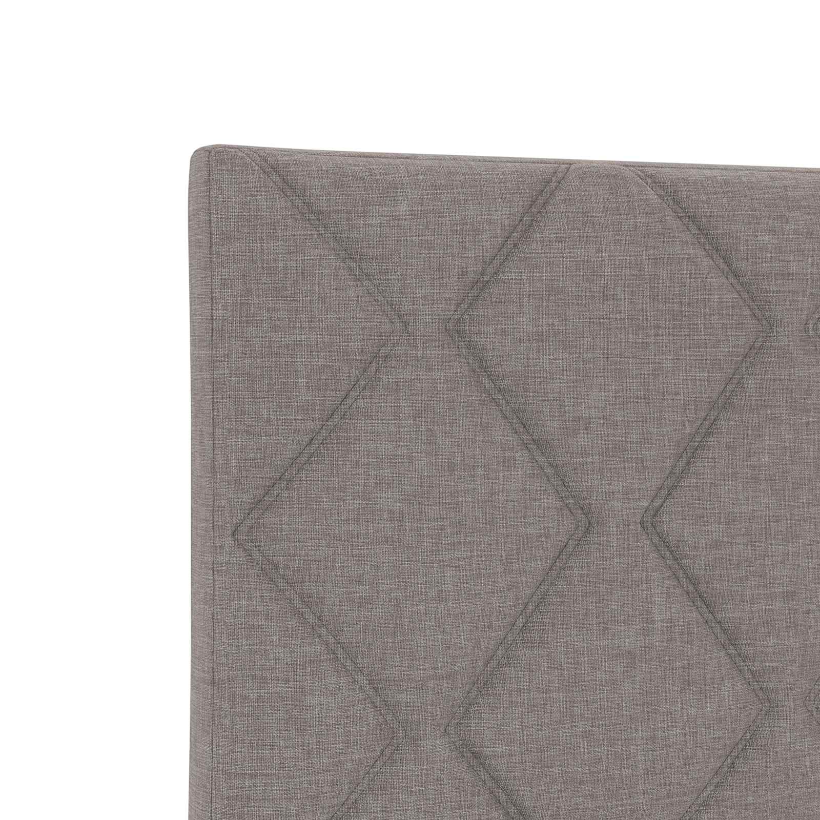 vidaXL Łóżko ottoman z materacem Ciemnoszary 100 x 200 cm tkanina