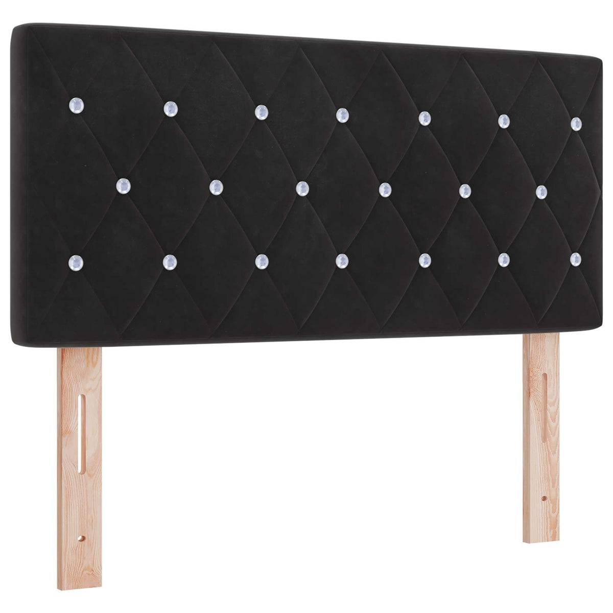 vidaXL Łóżko ottoman z materacem Czarny 100 x 200 cm Welur
