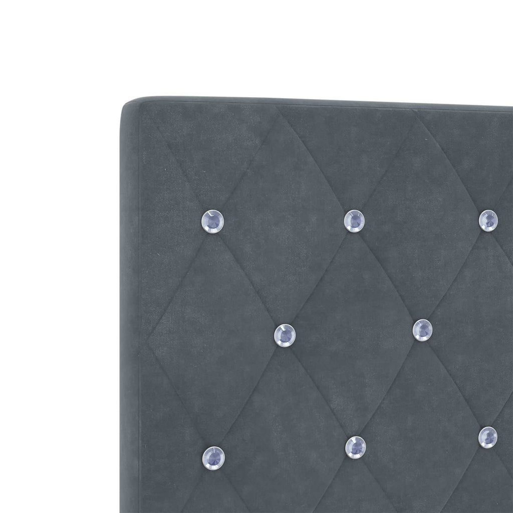 vidaXL Łóżko ottoman z materacem ciemnoszary 120 x 200 cm Welur
