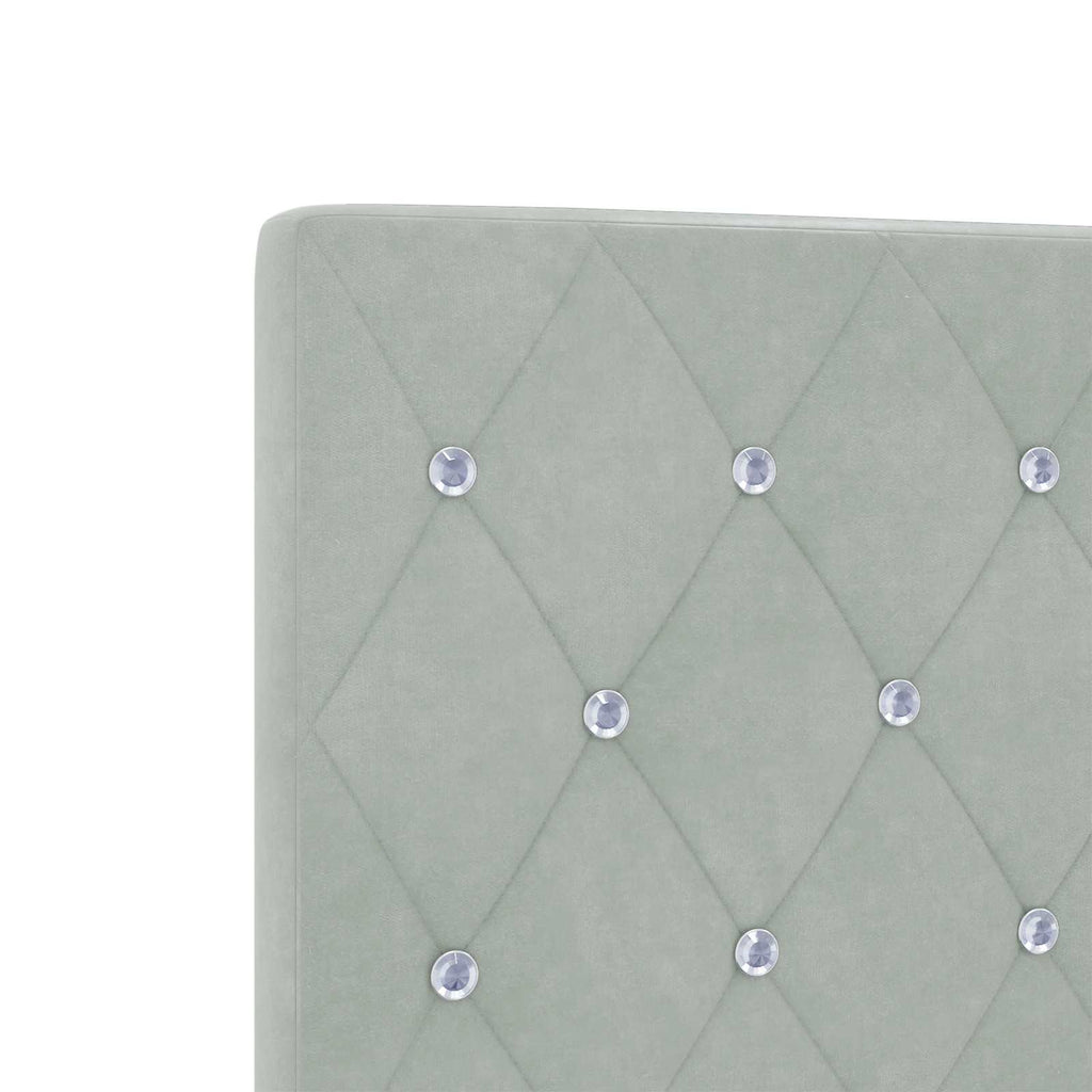 vidaXL Łóżko ottoman z materacem jasnoszary 180 x 200 cm Welur