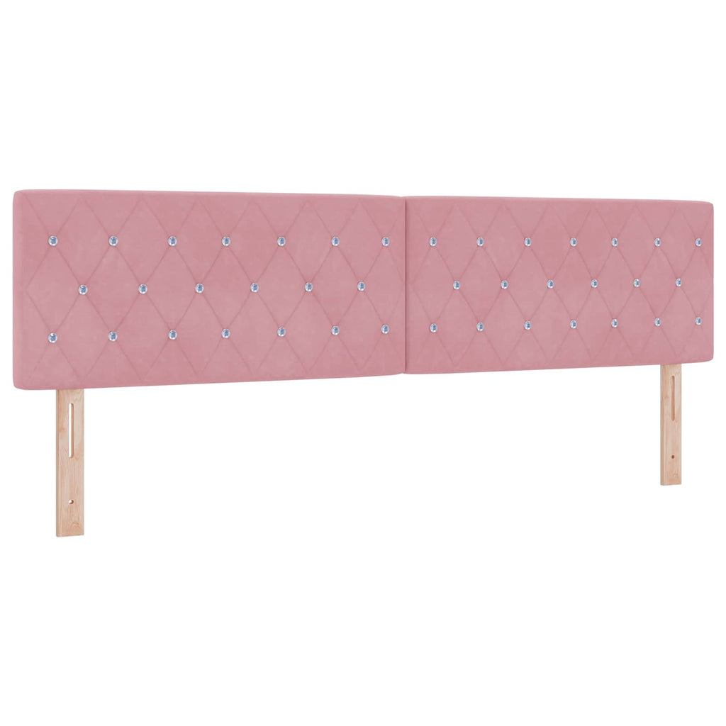 vidaXL Łóżko ottoman z materacem różowy 180 x 200 cm Welur