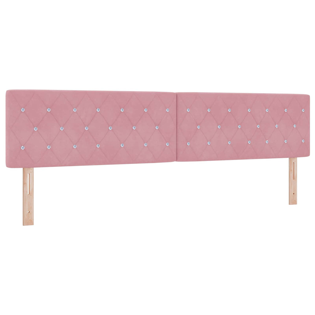 vidaXL Łóżko ottoman z materacem różowy 200 x 200 cm Welur