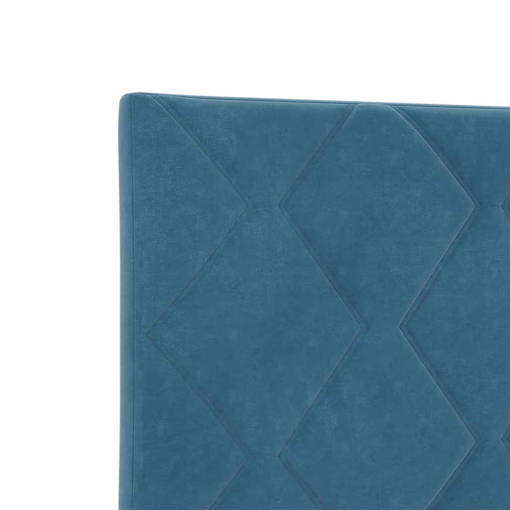 vidaXL Łóżko ottoman z materacem Ciemnoniebieski 180 x 200 cm Welur