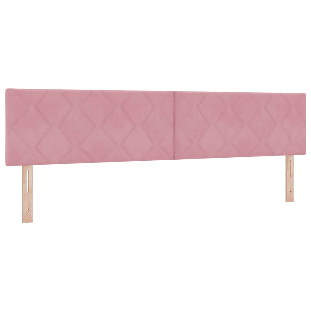 vidaXL Łóżko ottoman z materacem różowy 200 x 200 cm Welur