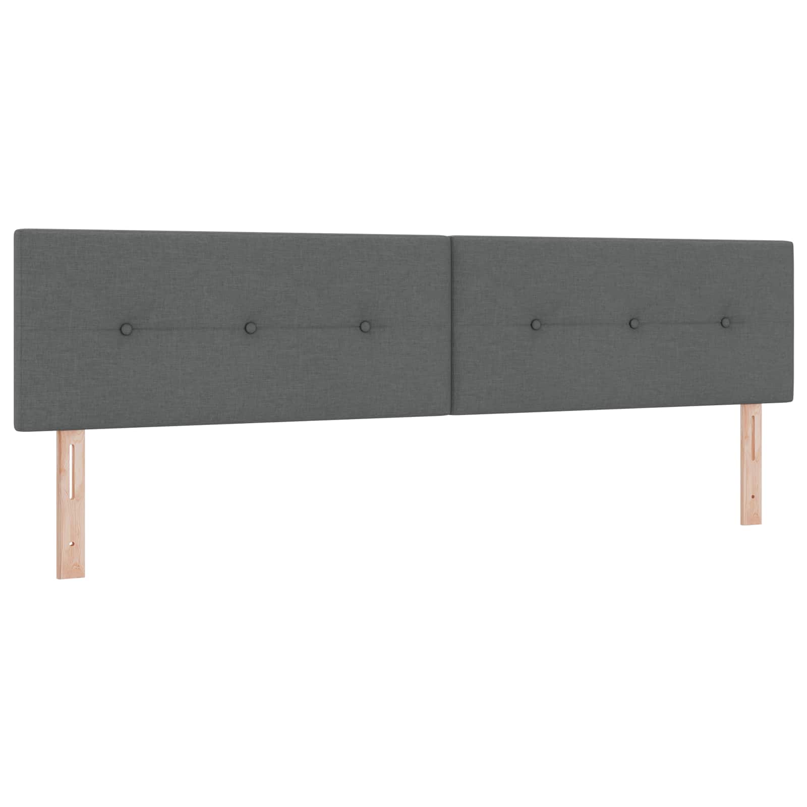 vidaXL Łóżko z pojemnikiem i materacem LED ciemnoszary 200 x 200 cm