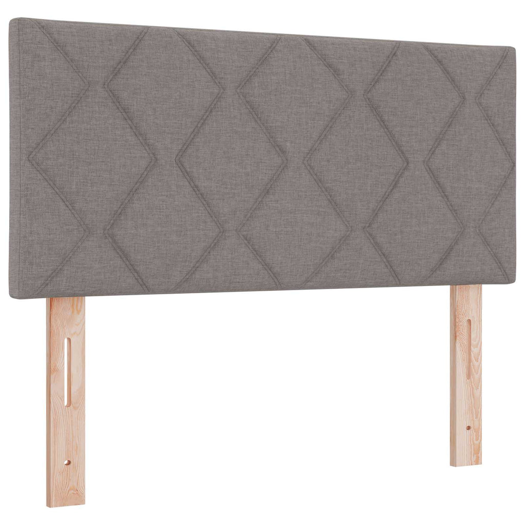vidaXL Łóżko z pojemnikiem i materacem LED Ciemnoszary 100 x 200 cm