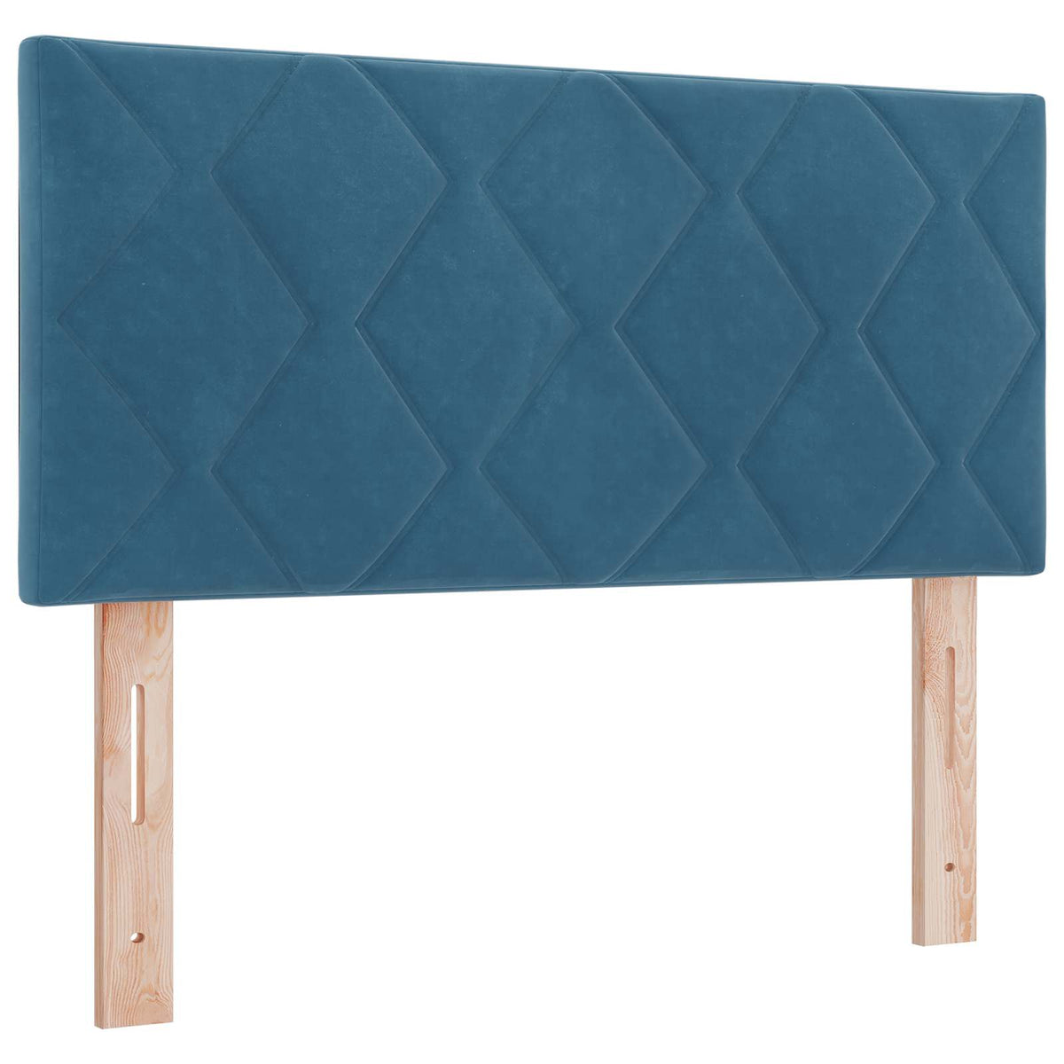 vidaXL Łóżko z pojemnikiem i materacem LED granatowy 100 x 200 cm