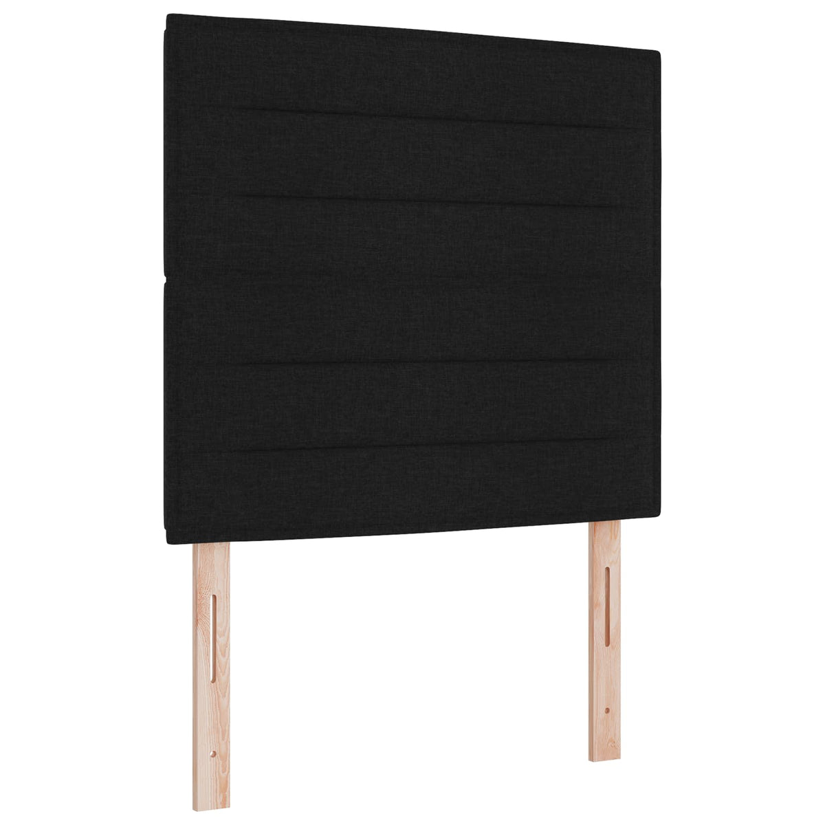 vidaXL Łóżko ottoman z materacem Czarny 100 x 200 cm tkanina