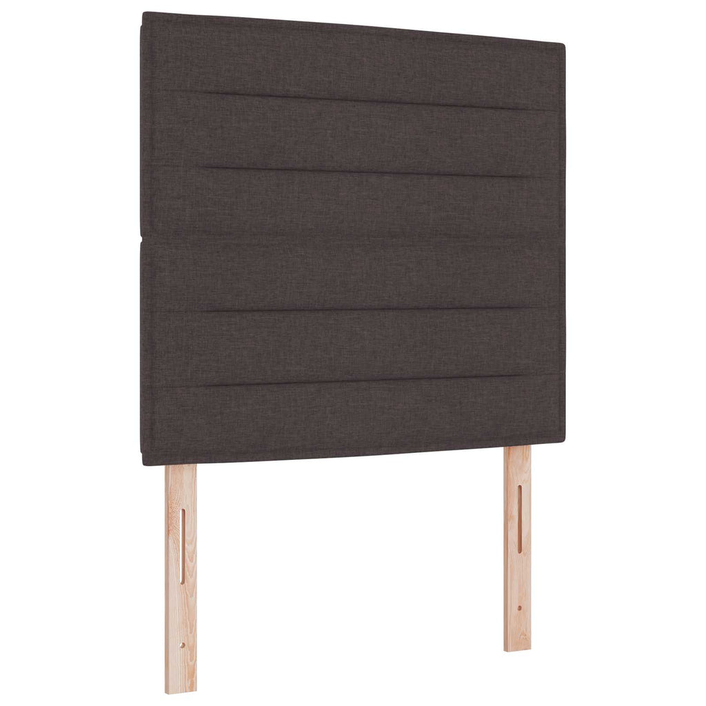 vidaXL Łóżko ottoman z materacem Ciemny brąz 120 x 190 cm tkanina