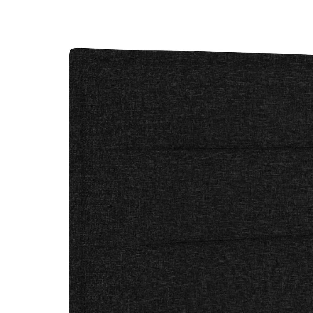 vidaXL Łóżko ottoman z materacem Czarny 140 x 190 cm tkanina