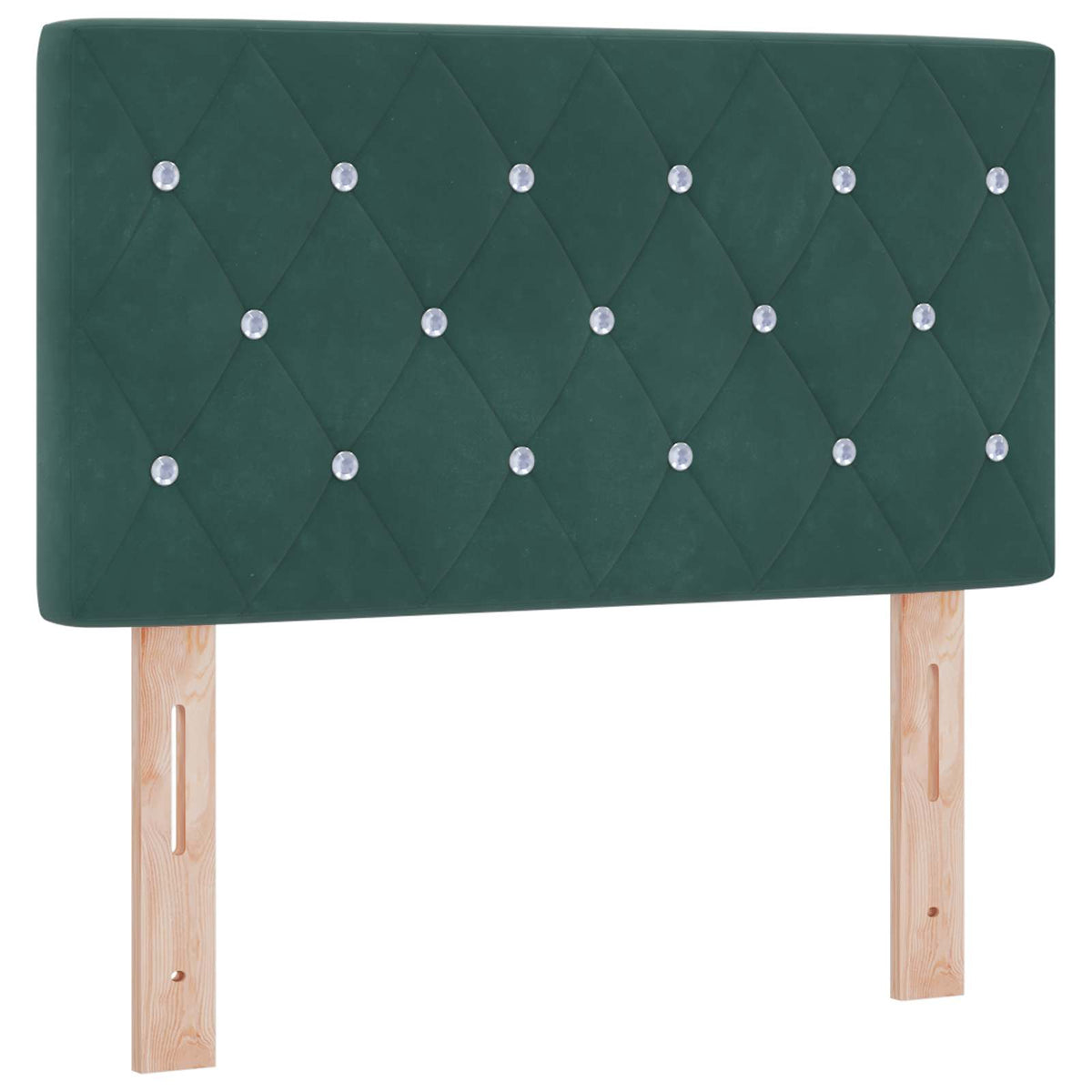 vidaXL Łóżko ottoman z materacem Ciemnozielony 80 x 200 cm Welur