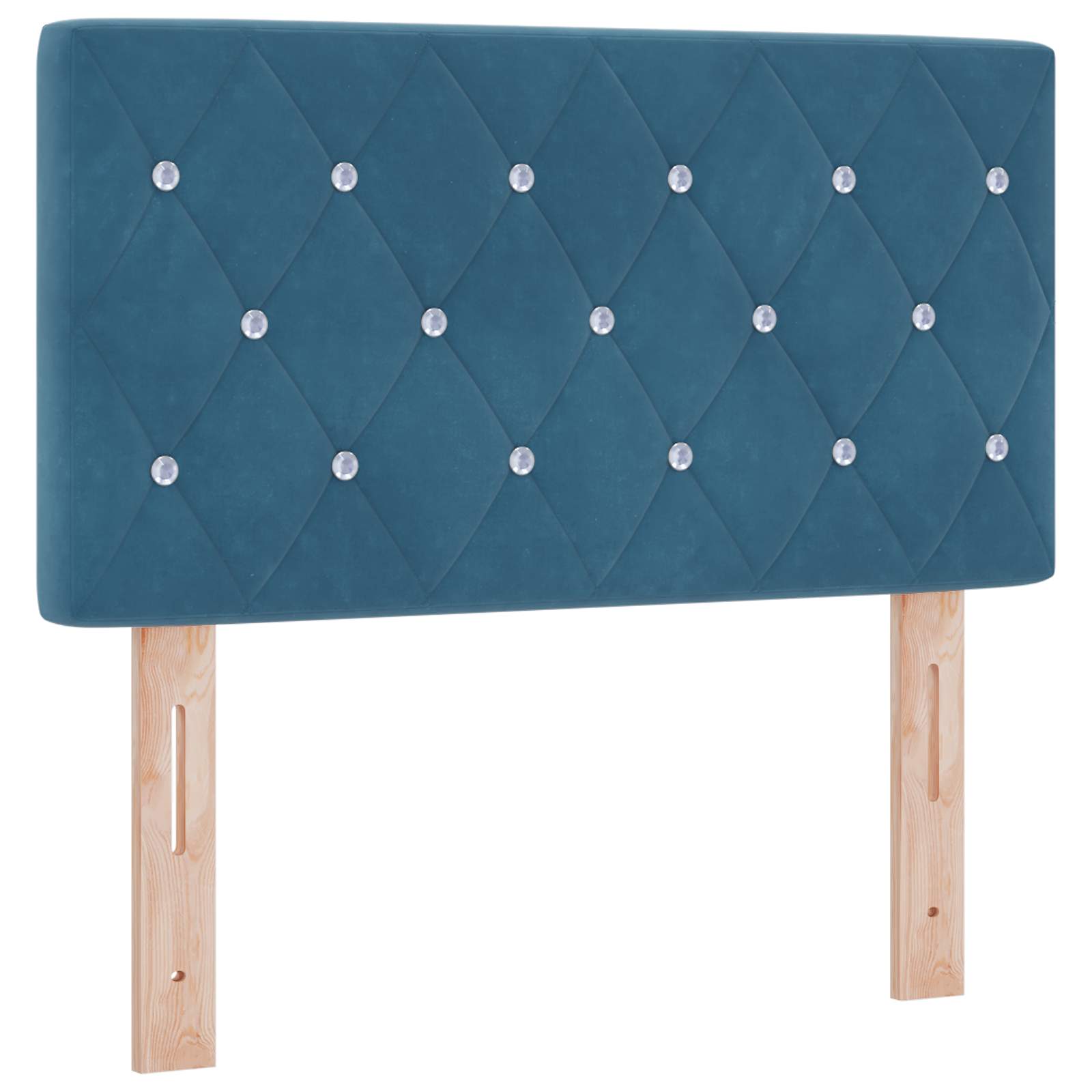 vidaXL Łóżko ottoman z materacem Ciemnoniebieski 80 x 200 cm Welur