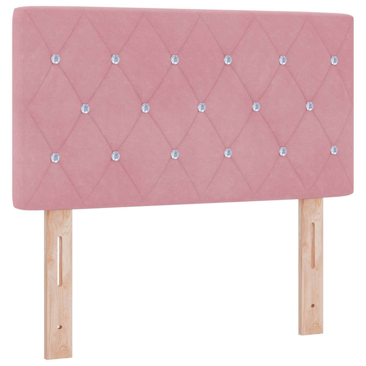 vidaXL Łóżko ottoman z materacem Z zagłówkiem różowy 80 x 200 cm Welur