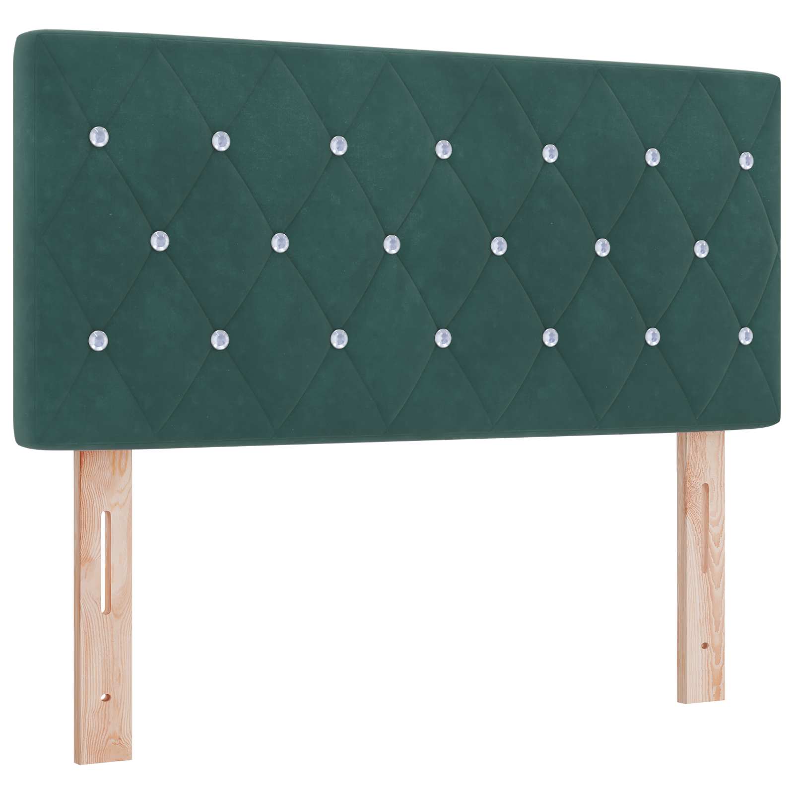 vidaXL Łóżko ottoman z materacem Ciemnozielony 100 x 200 cm Welur