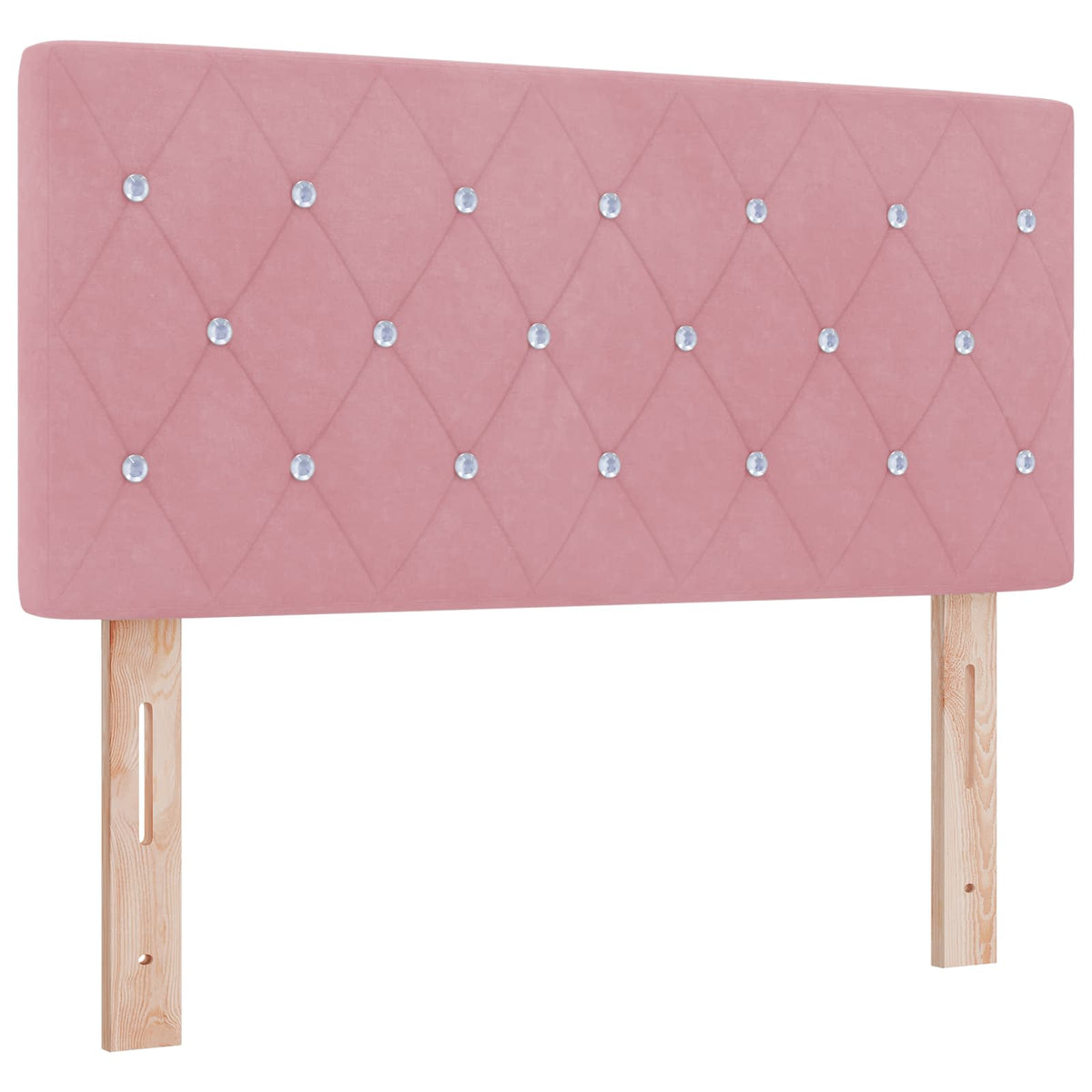 vidaXL Łóżko ottoman z materacem różowy 100 x 200 cm Welur