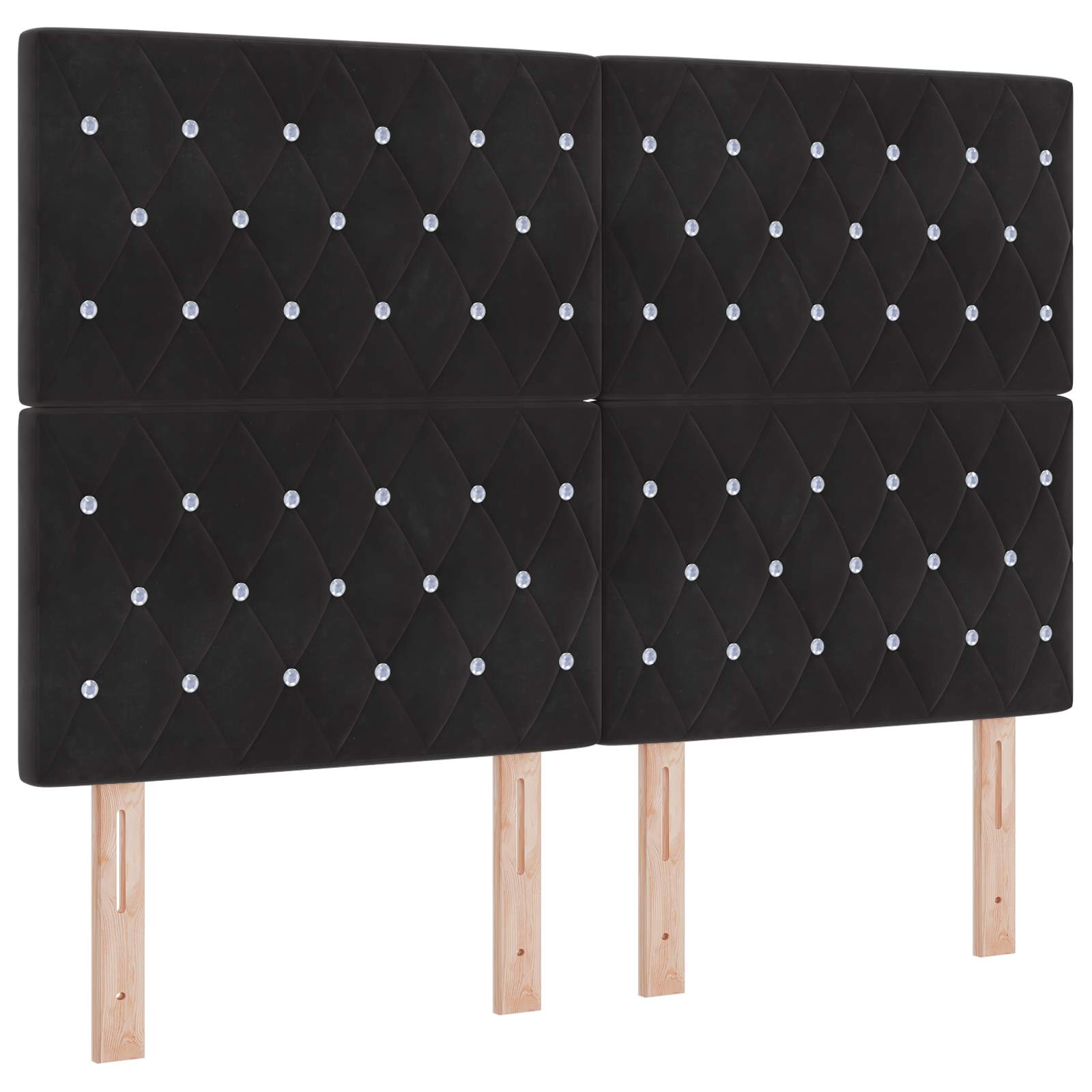 vidaXL Łóżko ottoman z materacem Czarny 140 x 200 cm Welur