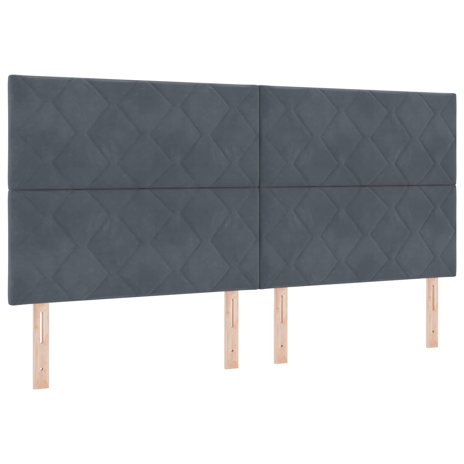 vidaXL Łóżko ottoman z materacem ciemnoszary 200 x 200 cm Welur