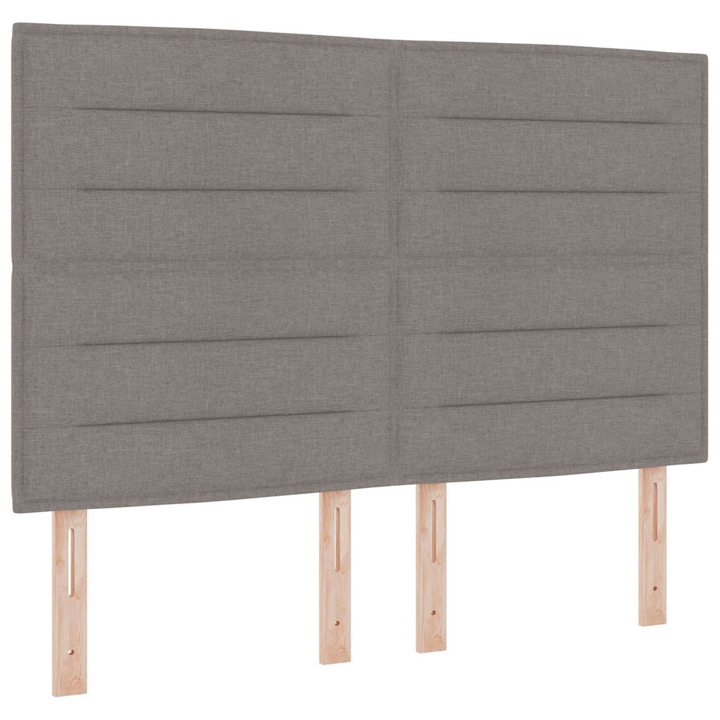 vidaXL Łóżko z pojemnikiem i materacem LED Ciemnoszary 140 x 200 cm