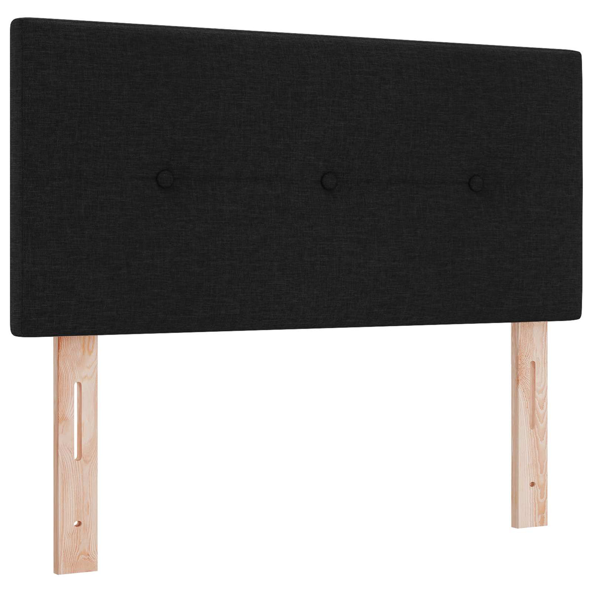 vidaXL Łóżko z pojemnikiem i materacem LED Czarny 120 x 190 cm tkanina