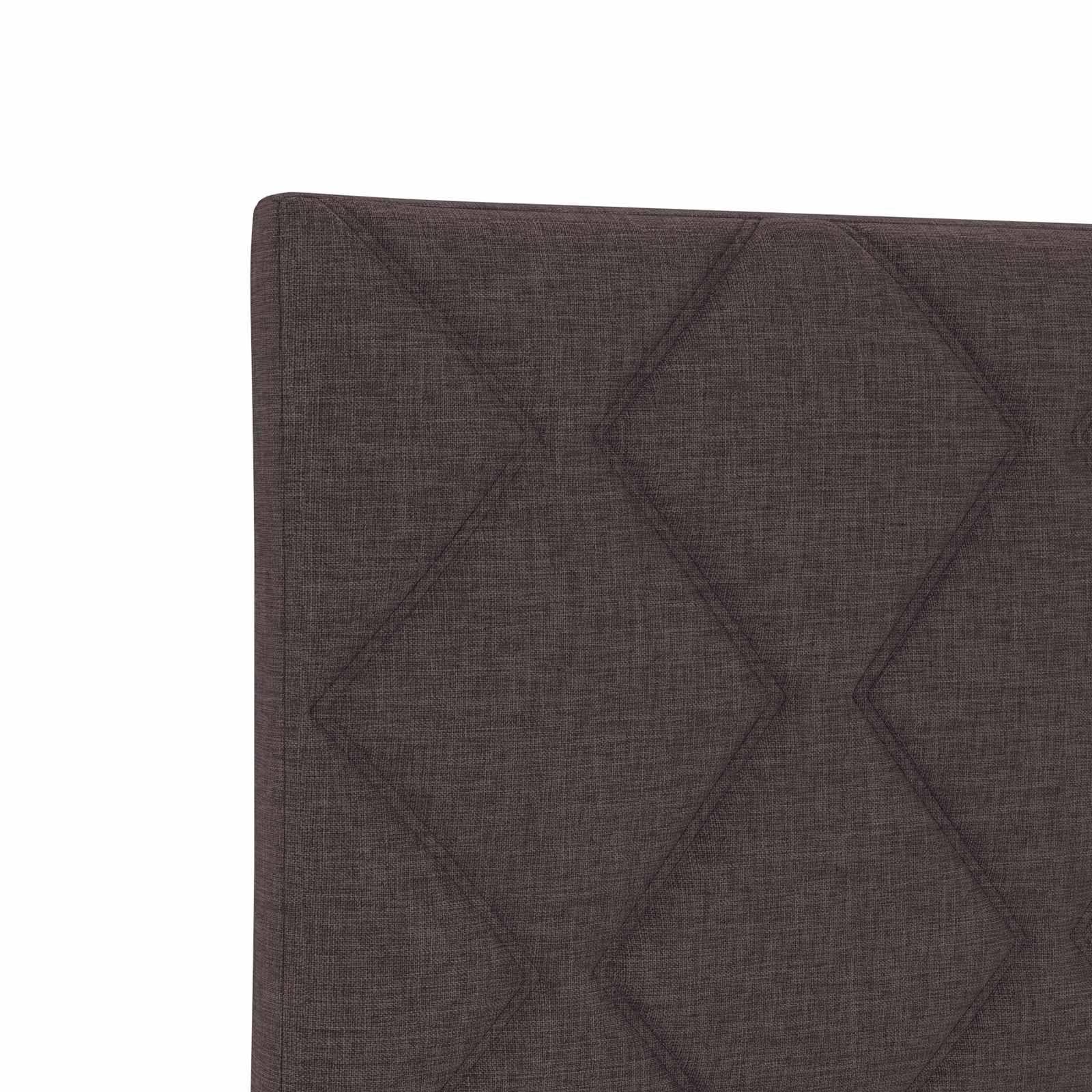 vidaXL Łóżko z pojemnikiem i materacem LED Ciemny brąz 200 x 200 cm