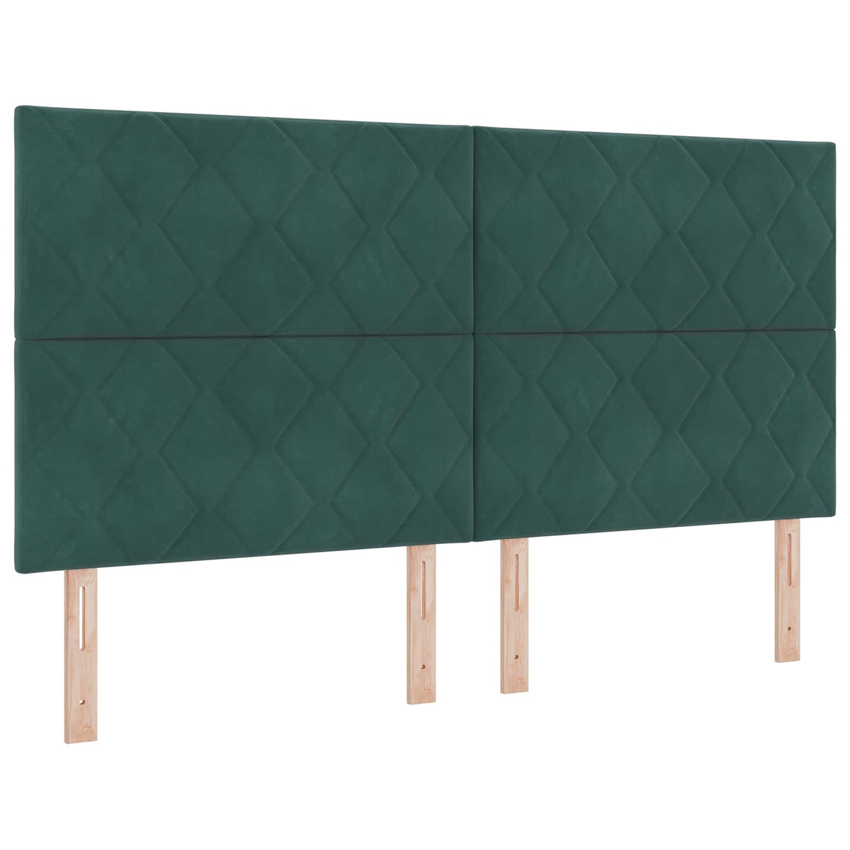 vidaXL Łóżko z pojemnikiem i materacem LED Ciemnozielony 180 x 200 cm