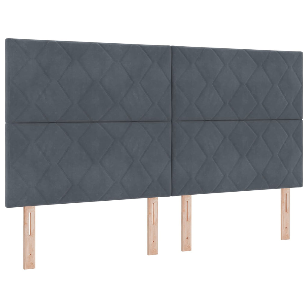 vidaXL Łóżko z miejscem do przechowywania ciemnoszary 180 x 200 cm