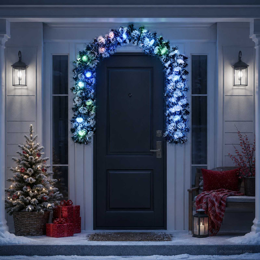 vidaXL Girlanda bożonarodzeniowa 200 cm 16 LED Wielokolorowy PET