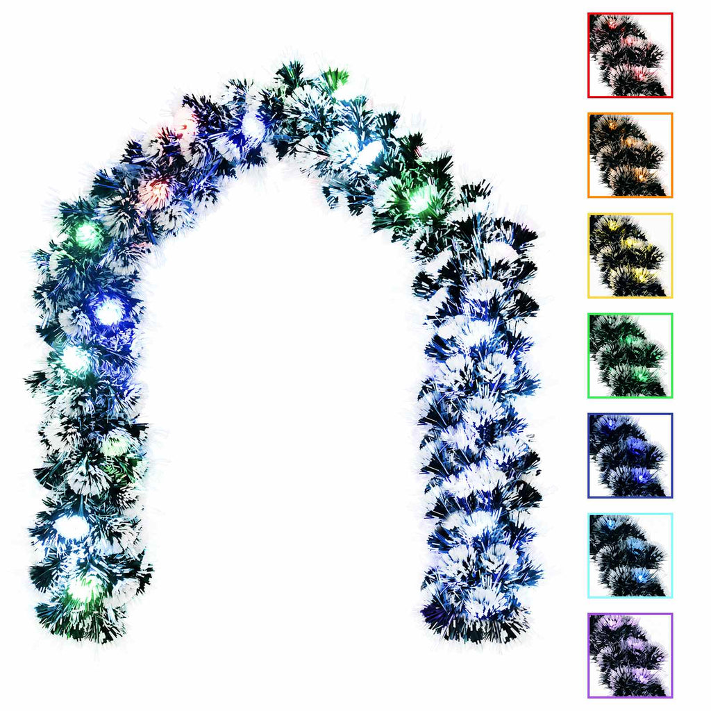 vidaXL Girlanda bożonarodzeniowa 200 cm 16 LED Wielokolorowy PET