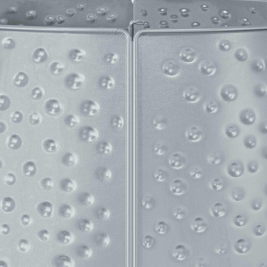 vidaXL Osłona pod choinkę W kształcie stożka srebrny Ø 62 x 25 cm Stal