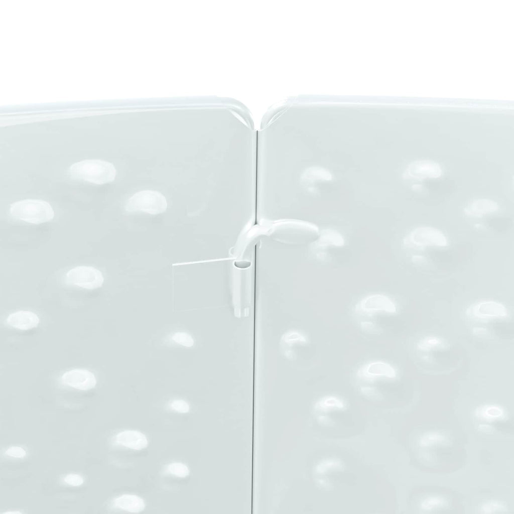 vidaXL Osłona pod choinkę W kształcie stożka Biały Ø 62 x 25 cm Stal