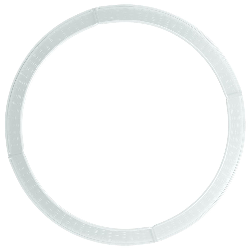 vidaXL Osłona pod choinkę W kształcie stożka Biały Ø 62 x 25 cm Stal