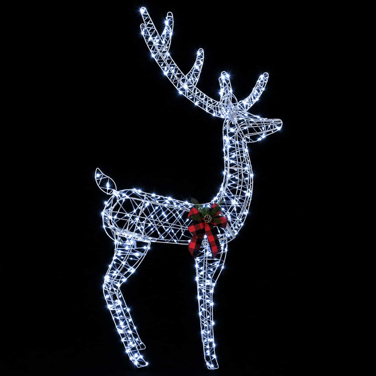 vidaXL 3D Renifer Bożonarodzeniowy LOVIISA 560 LED Zimna biel