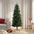 vidaXL Artificial Hinged Christmas Tree 120 cm PE i PVC zielony