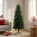 vidaXL Artificial Hinged Christmas Tree 150 cm PE i PVC zielony