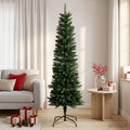 vidaXL Artificial Slim Christmas Tree 150 cm PE i PVC zielony