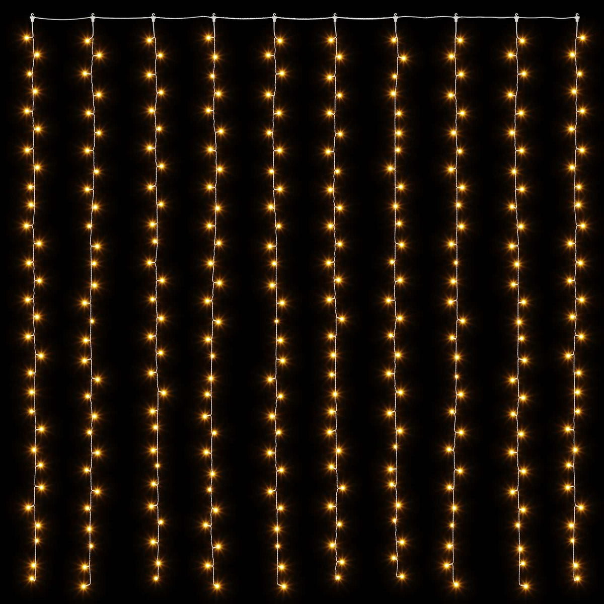 vidaXL Kurtyna świetlna 300 LED Ciepła biel 300 x 300 cm